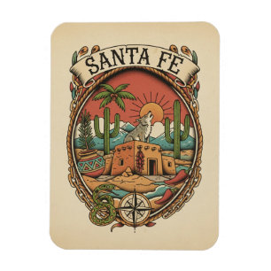 Santa Fe New Mexico Resor Magnet