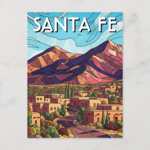 Santa Fe New Mexico Resor Vykort