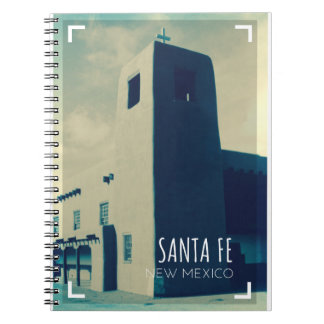 Santa Fe New mexico Retro Travel Anteckningsbok