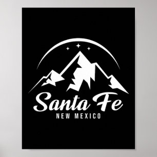 Santa Fe New mexico Ski Resort Skiing Snowboarding Poster