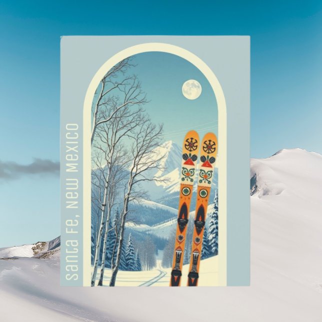 Santa Fe New Mexico skidagar Julkort Vykort (Skapare uppladdad)