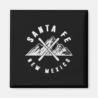 Santa Fe New mexico Skiing Snowboarding Hiking Mou Magnet