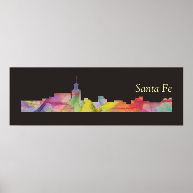 SANTA FE, NEW MEXICO SKYLINE BB - POSTER (Framsidan)