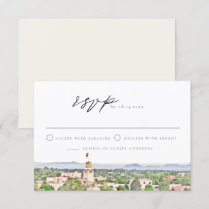 SANTA FE New mexico Skyline Bröllop OSA Card Inbjudningar