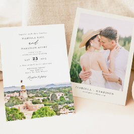 SANTA FE New mexico Skyline Destination Wedding Inbjudningar