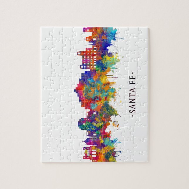 Santa Fe New mexico Skyline Pussel (Vertikal)