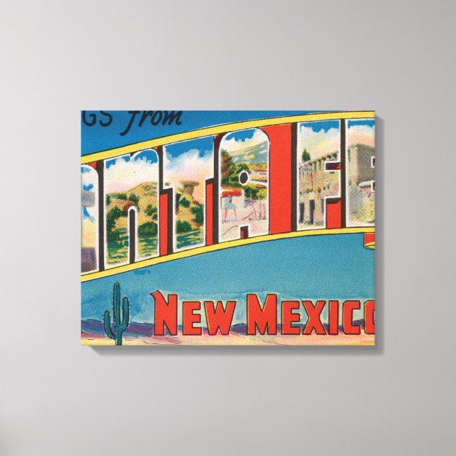 Santa Fe, New mexico - Stora Brev-scenen Canvastryck (Framsida)