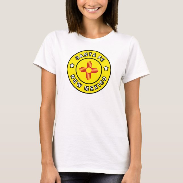 Santa Fe New mexico T Shirt (Framsida)