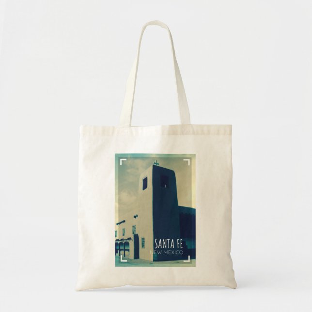 Santa Fe New mexico Travel Tote Bag Tygkasse (Framsidan)
