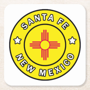 Santa Fe New mexico Underlägg Papper Kvadrat