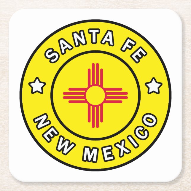 Santa Fe New mexico Underlägg Papper Kvadrat (Framsidan)