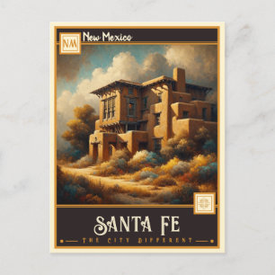 Santa Fe, New mexico   VINTAGE Vykort