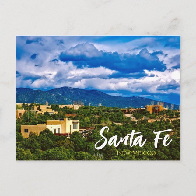 Santa Fe New Mexico Vykort (Framsida)