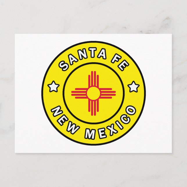 Santa Fe New mexico Vykort (Framsida)