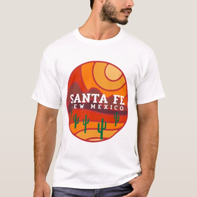 Santa Fe-öknen i bergen T Shirt (Framsida)
