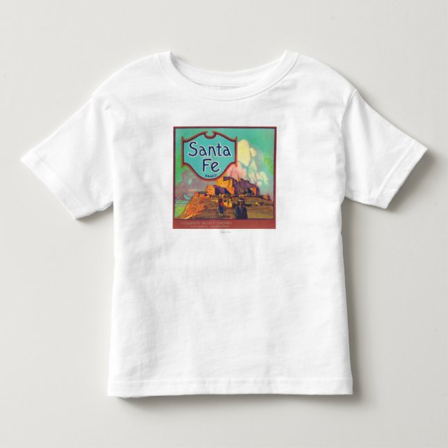 Santa Fe orange LabelRedlands, CA Tee (Framsida)
