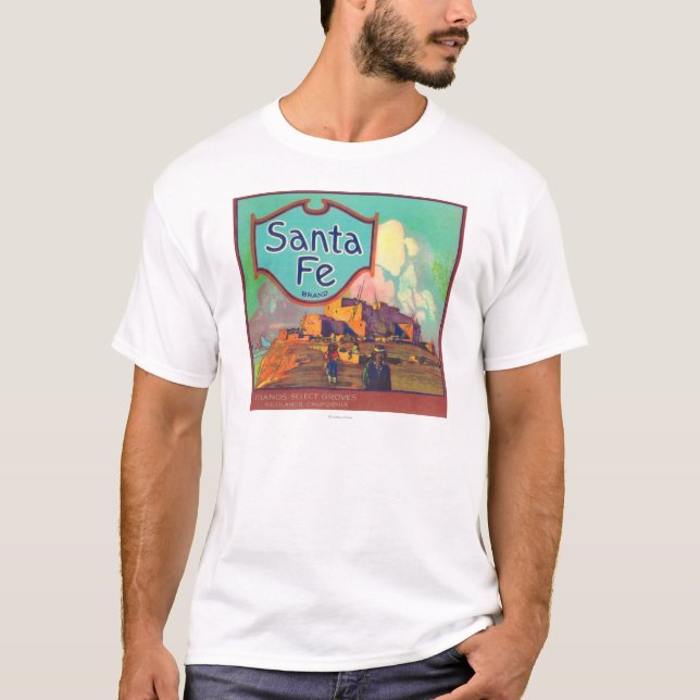 Santa Fe orange LabelRedlands, CA Tee (Framsida)