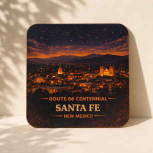 Santa Fe Route 66 sydväst bord dekoration present Underlägg Papper Kvadrat