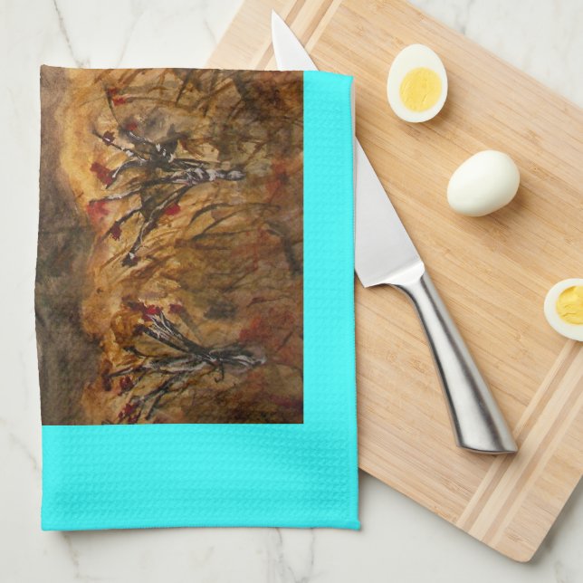 Santa fe snö art kökshandduk (Vikt i Fjärdedel)