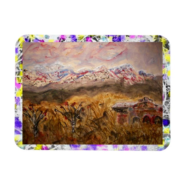 Santa fe snö drip magnet (Horisontell)