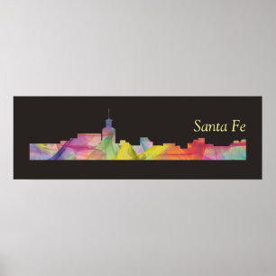 SANTA FE som ÄR NYTT - den Mexico HORISONTBBEN - Poster