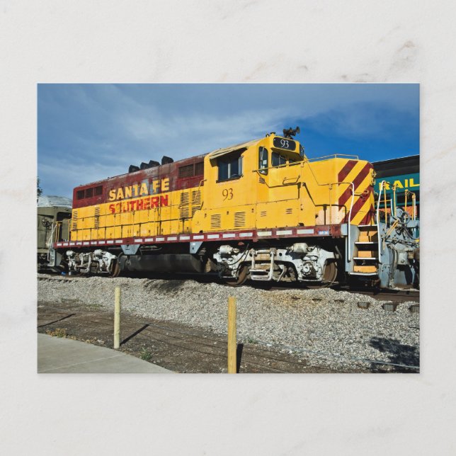 Santa Fe & Southern´s dieselnr. 93 Vykort (Framsida)