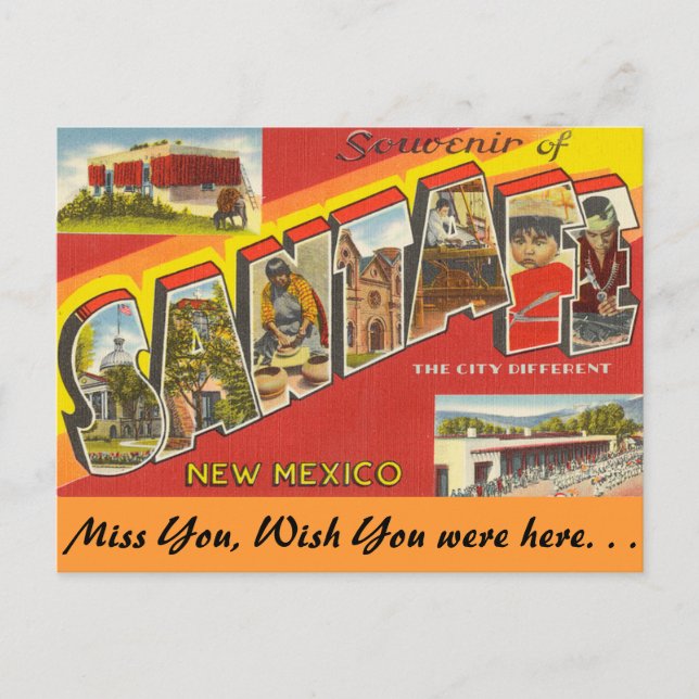 Santa Fe Souvenir Vykort (Framsida)