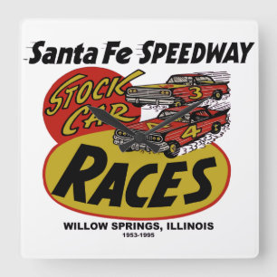 Santa Fe Speedway, Willow Vår, IL 1953-1995 Fyrkantig Klocka