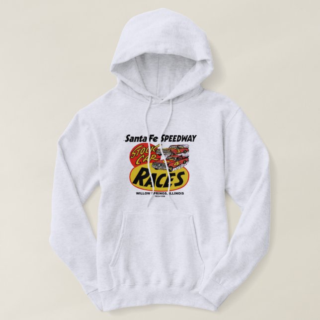 Santa Fe Speedway, Willow Vår, IL 1953-1995 Hoodie (Design framsida)