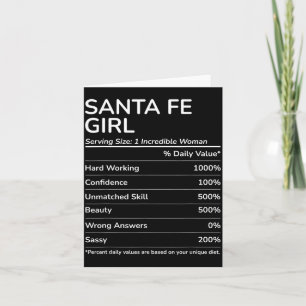 Santa Fe tjej rolig New Mexico hemstad Kort