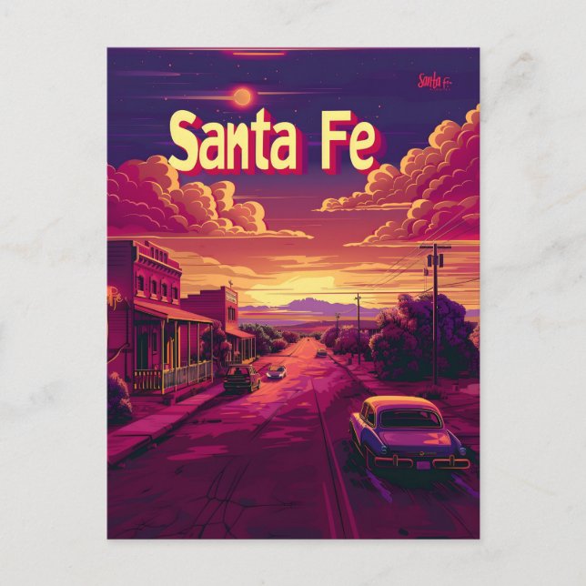 Santa Fe Travel ad Vykort (Framsida)