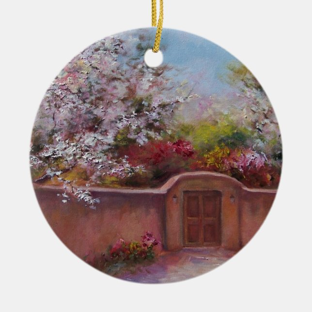 Santa Fe valvgång Julgransprydnad Keramik (Framsidan)