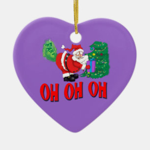 santa fes oh oh oh prydnaden julgransprydnad keramik