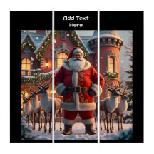 Santa Festive Interiörer Premium Väggdekor-Konst