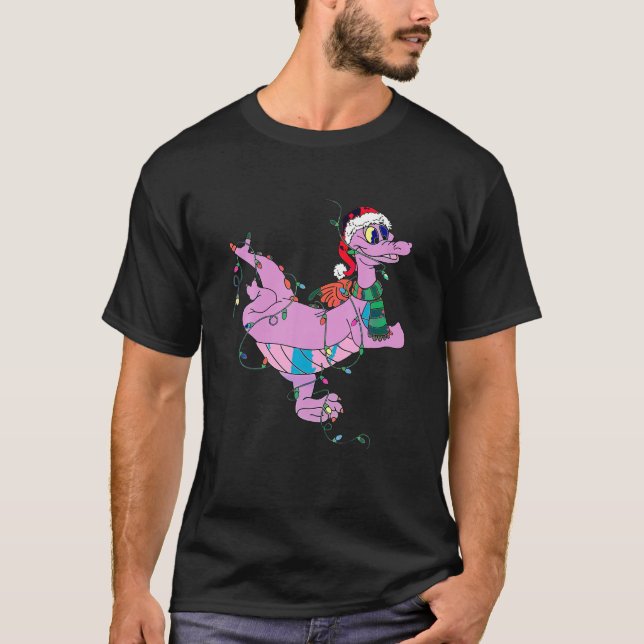 Santa Figment Dragon juljul Ljus T Shirt (Framsida)