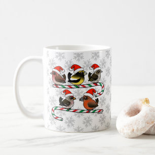 Santa Finches Kaffemugg
