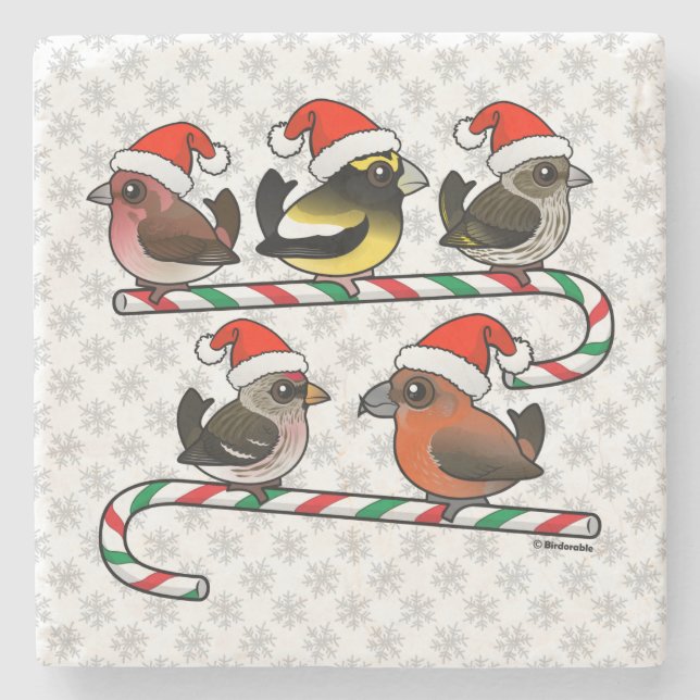Santa Finches Stenunderlägg (Framsidan)