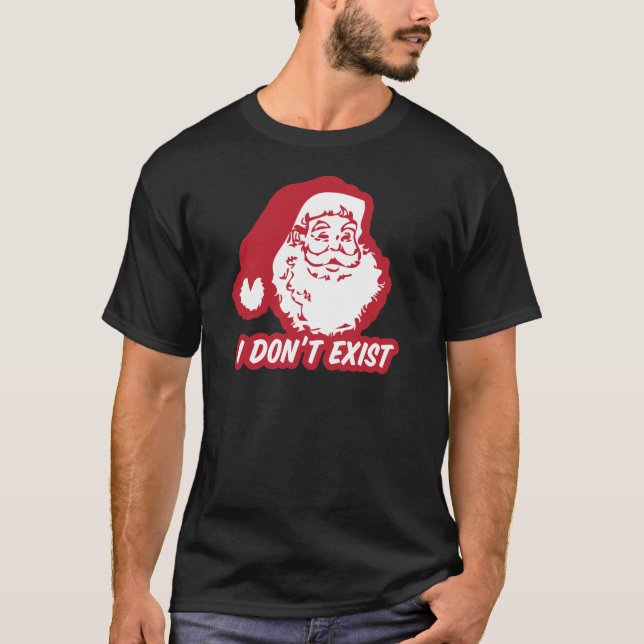 Santa finns inte t-shirt (Framsida)