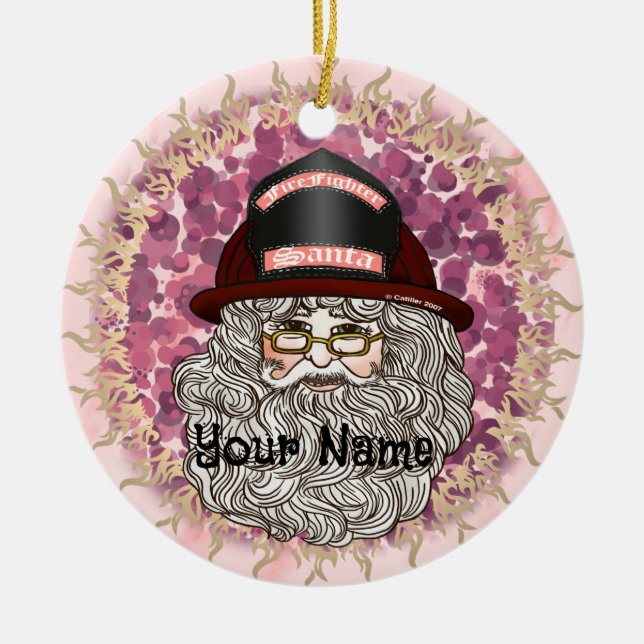 Santa Firefighter ornament (Framsidan)