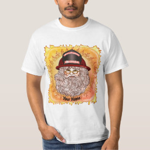 Santa Firefighter T Shirt