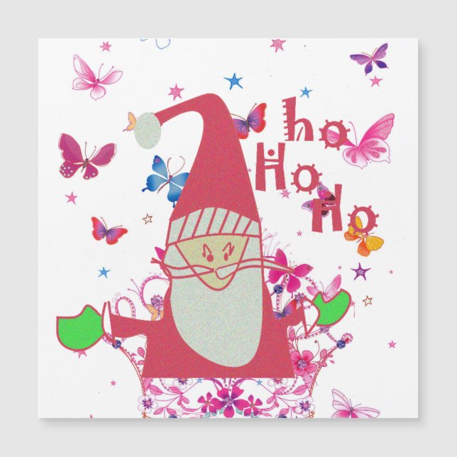 Santa Fjärilar Ho Ho Ho: Whimsical Natur Chris (Framsida)