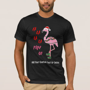 Santa Flamingo Floatie Funny Juli Sommaren T Shirt