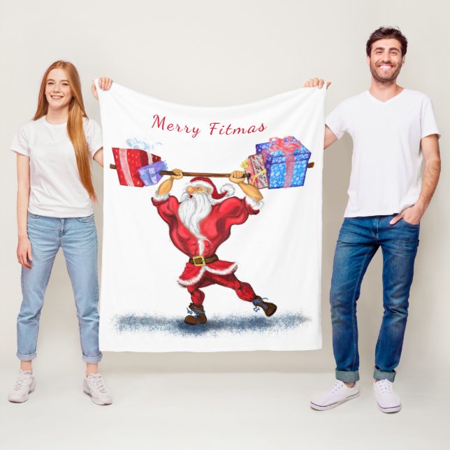 Santa Fleece Blanket (På plats)