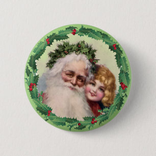 SANTA, FLICKA & JÄRNEK av SHARON SHARPE Knapp