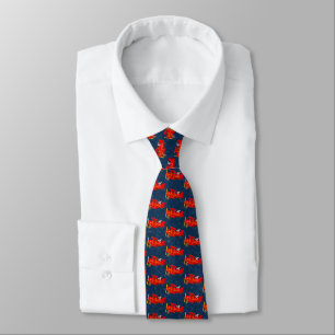 Santa Flies Biplan Tie Slips