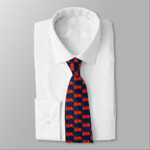 Santa Flies Biplan Tie Slips