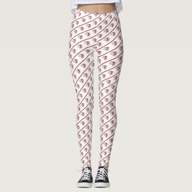 Santa Fly-julbalar Leggings (Framsida)