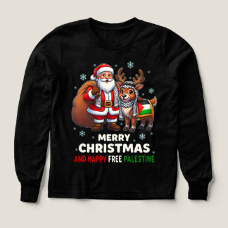 Santa for Palestine – Christmas Peace T Shirt