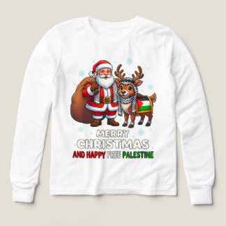 Santa for Palestine – Christmas Peace T Shirt