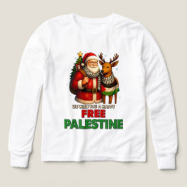 Santa for Palestine – Christmas Peace T Shirt